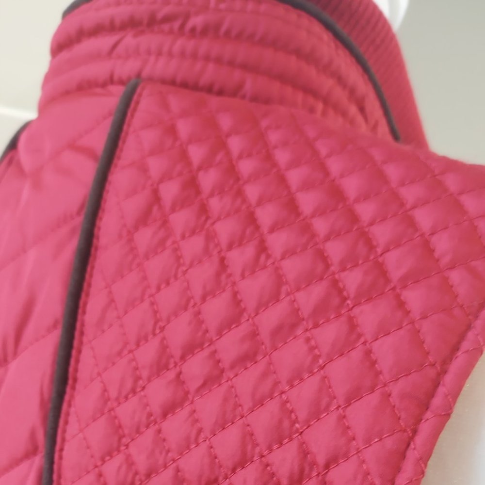 NWT G.H.Bass Womens Red Quilted Outdoors Vest  Small - Picture 6 of 14